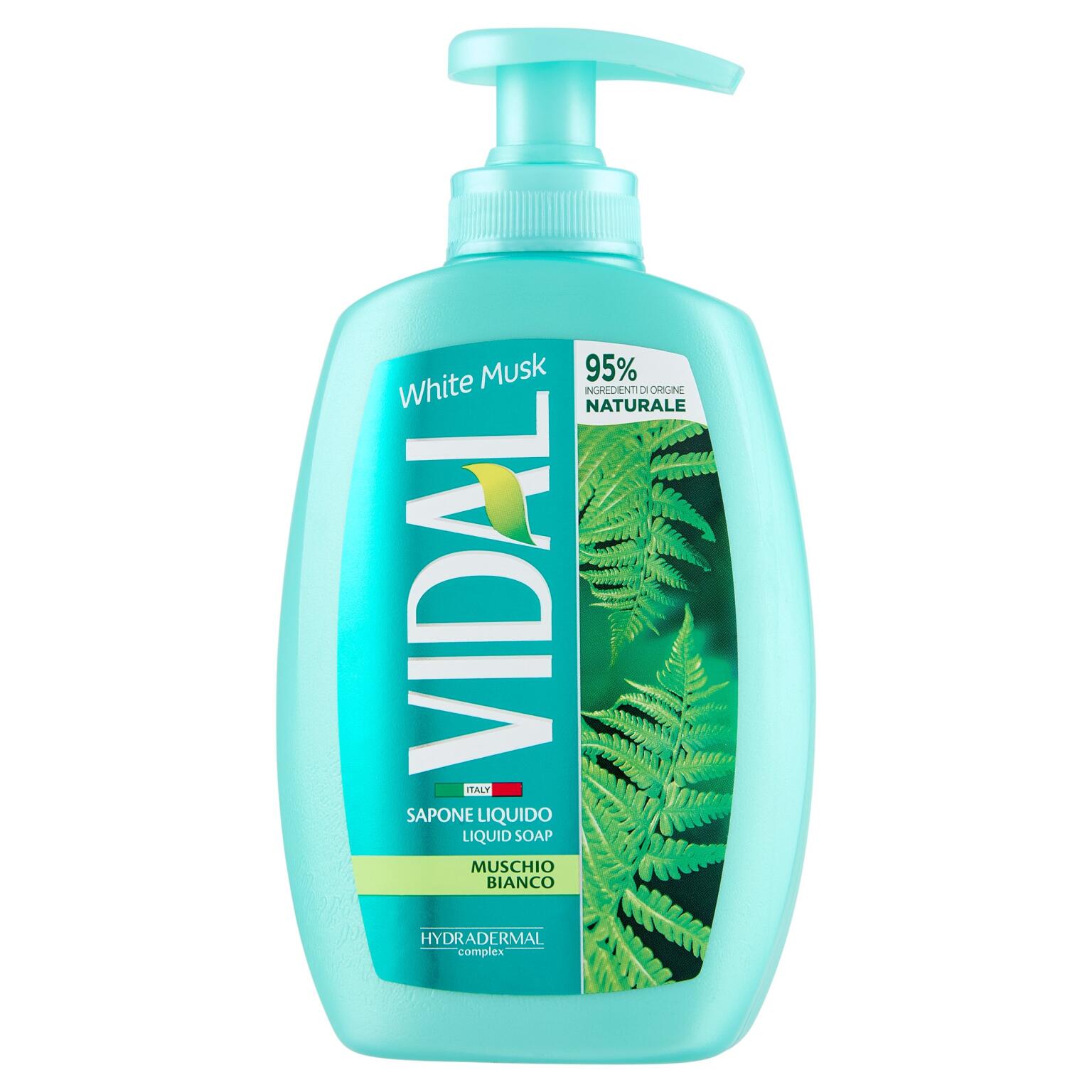 Sapone liquido 300ml Muschio Bianco Vidal