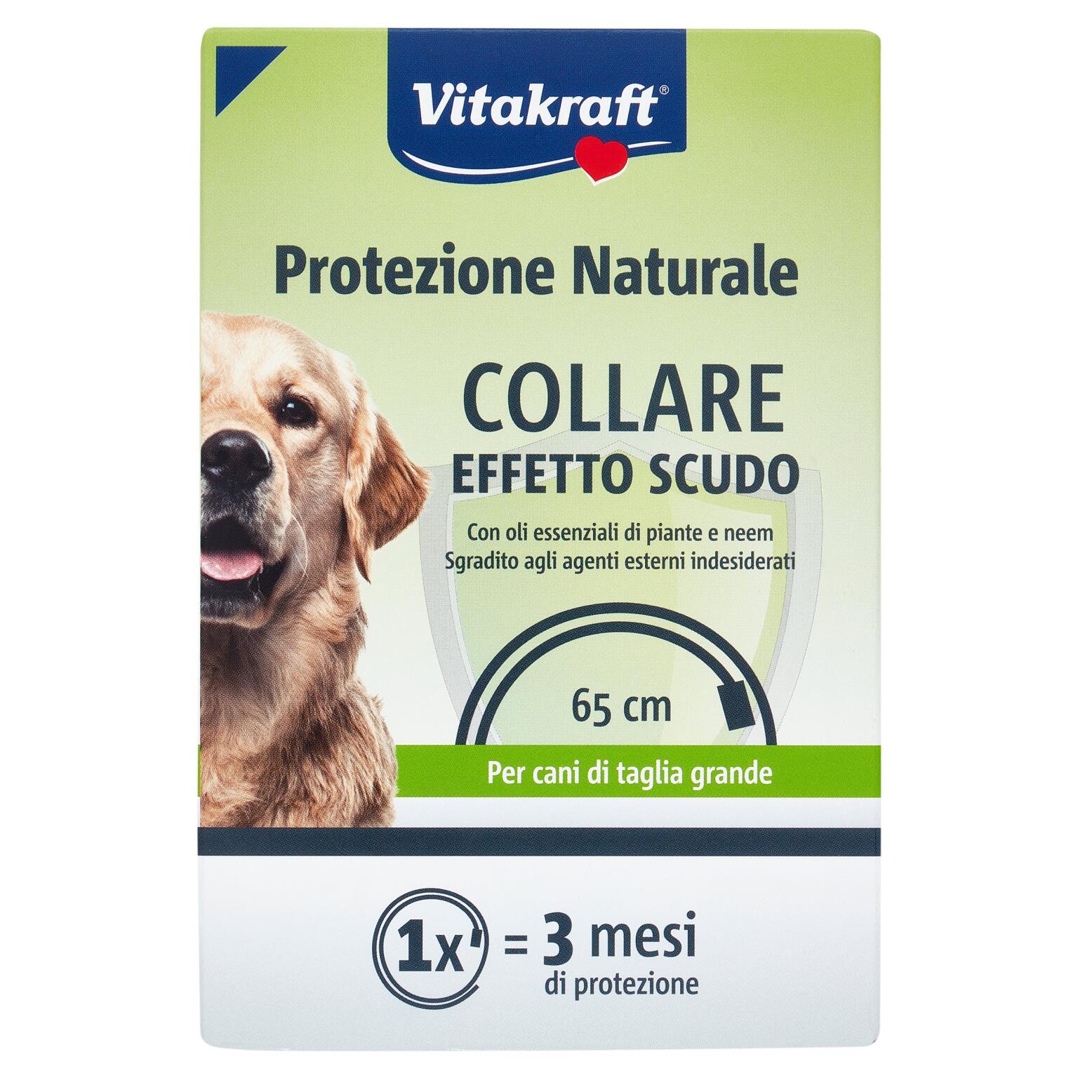 Collare naturale antiparassitario per cani misura L Vitakraft