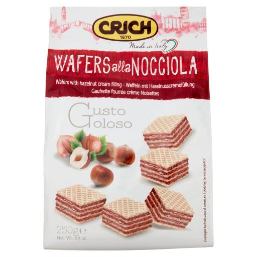 Wafer alla nocciola busta 175g Crich