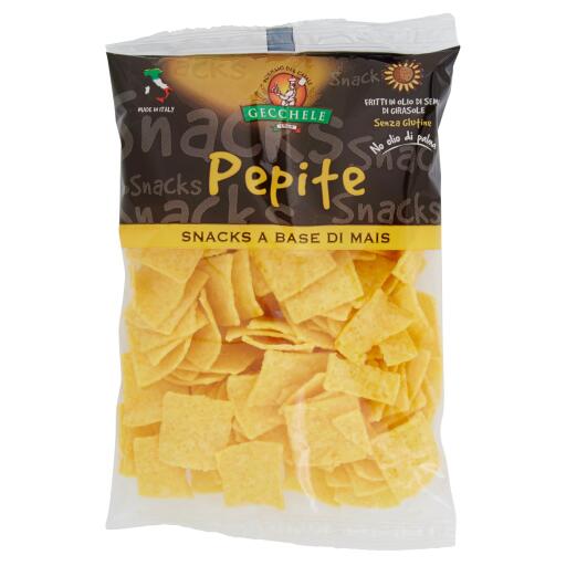 Pepite snacks a base di mais 150g Gecchele