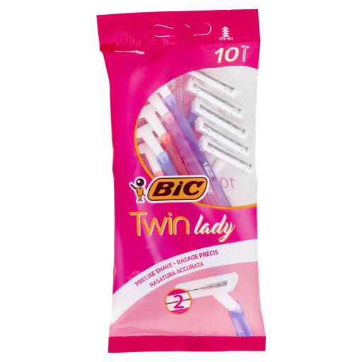 Rasoio twin lady 10 pezzi Bic