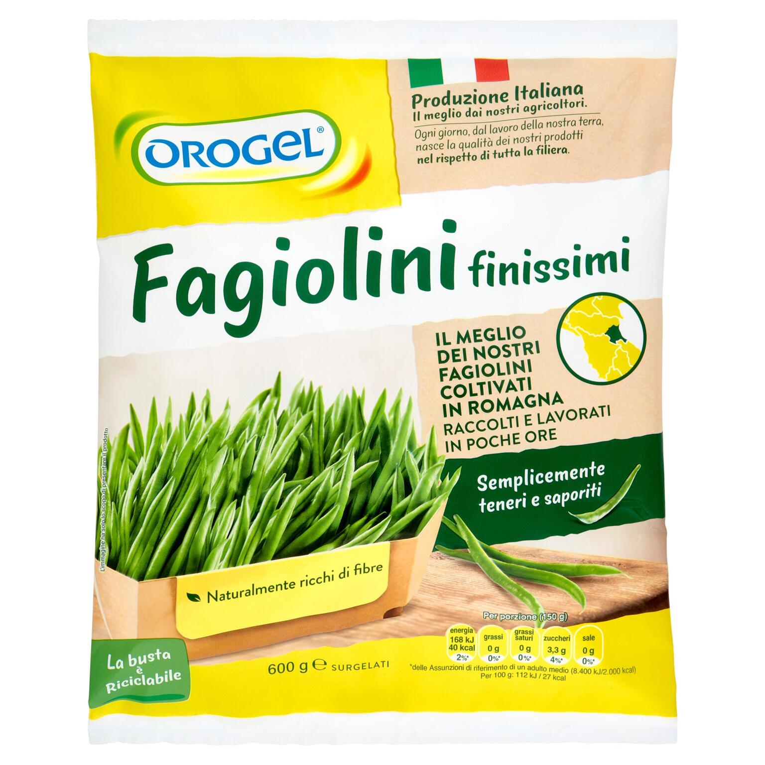 Fagiolini finissimi 600g Orogel