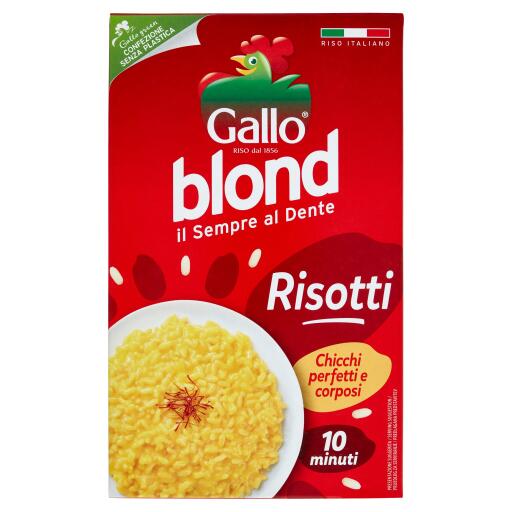 Riso blond per risotti 10 minuti 1kg Gallo