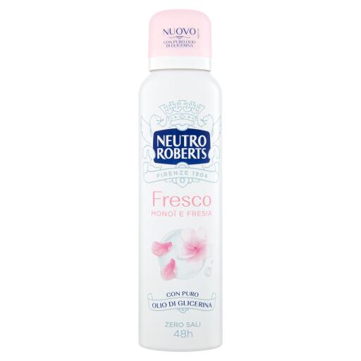 Deo Spray Fresco Rosa Monoi e fresia 150ml Neutro Roberts