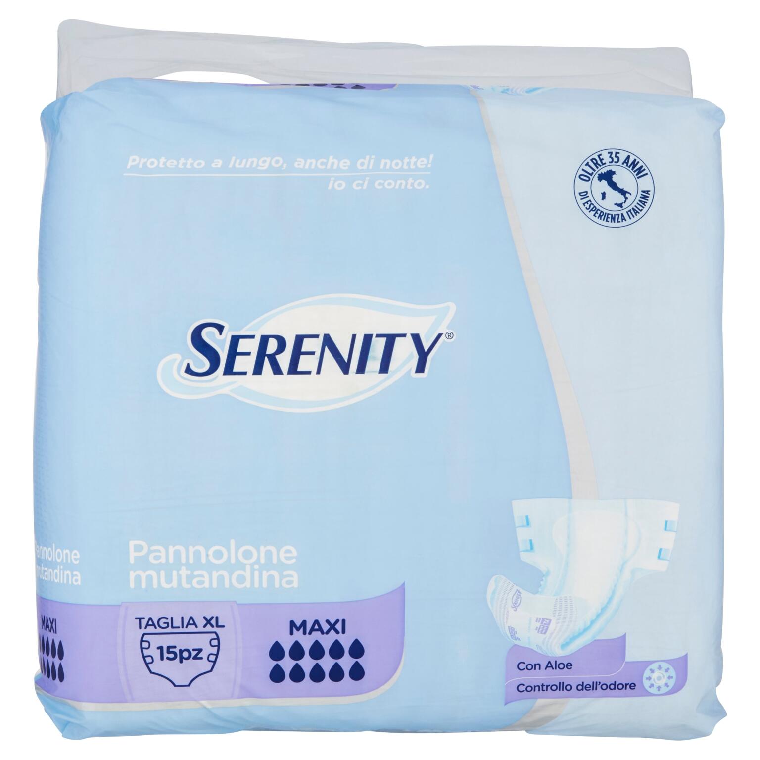 Serenity pannolone mutandina notte XL confezione da 15pz