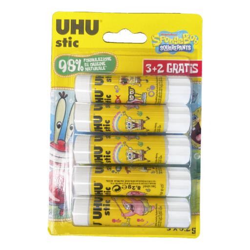 Colla stic 5 pezzi da 8,2g UHU