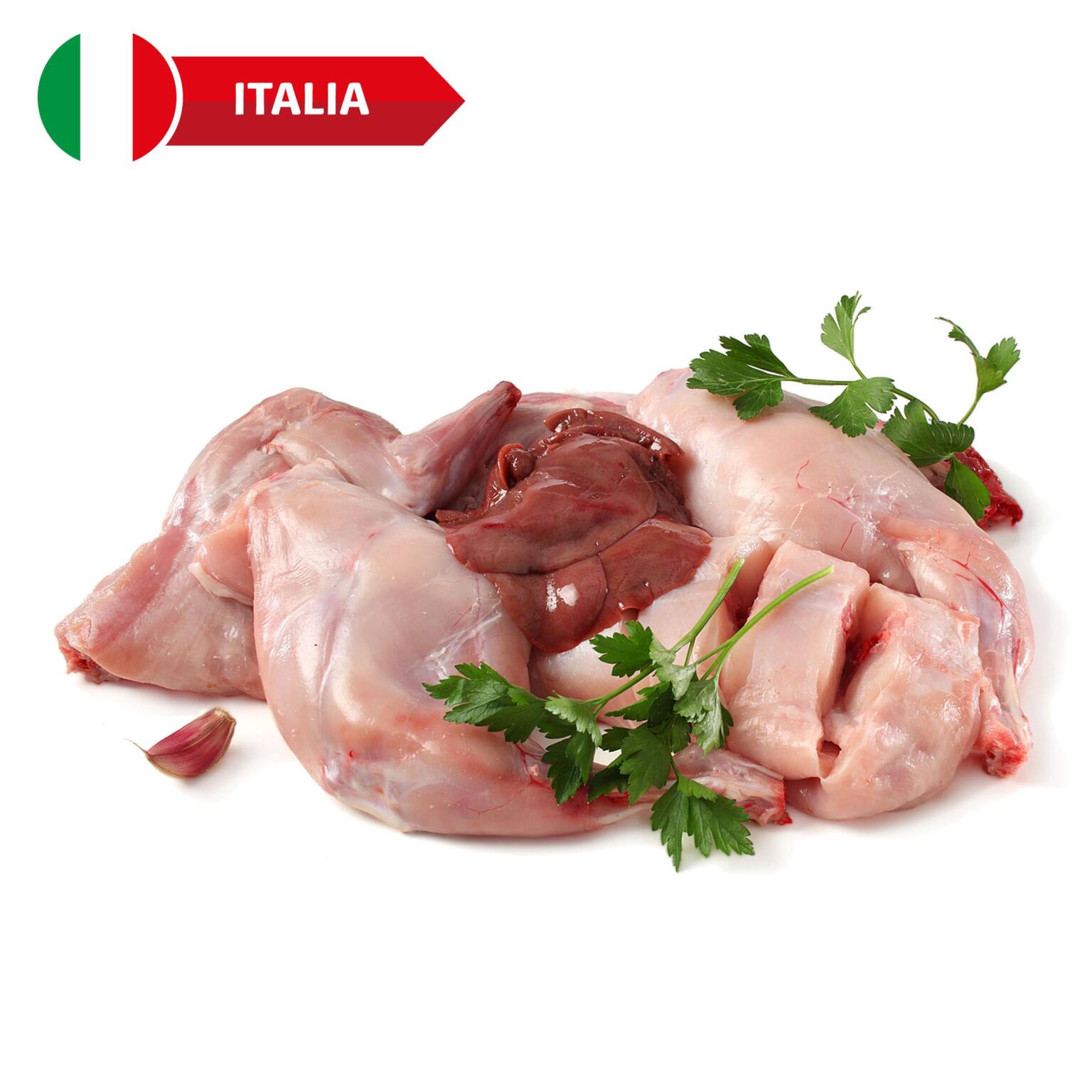 Coniglio piemontese porzionato confezionato