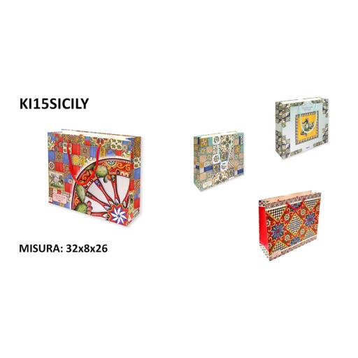 Shoppers assortiti 35x10x28 cm Sicily