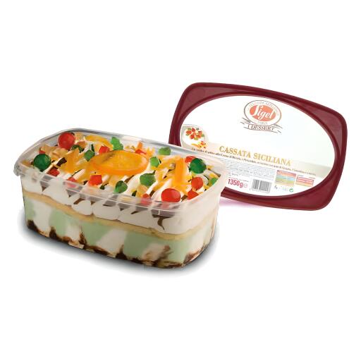 Vaschetta cassata siciliana 1350g Sigel