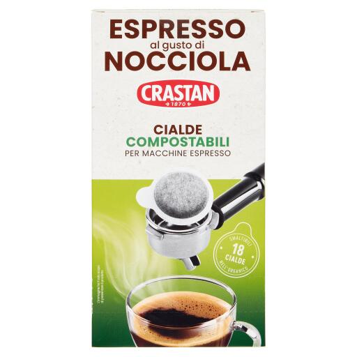 18Cialde Espresso Nocciola 126g compost.Crastan