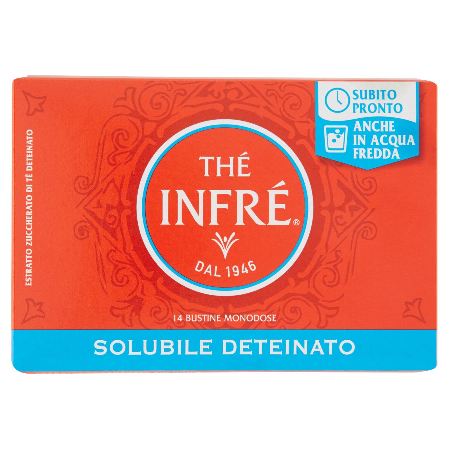 Thè infrè deinato solubile istantaneo 14 bustine monodose 70g