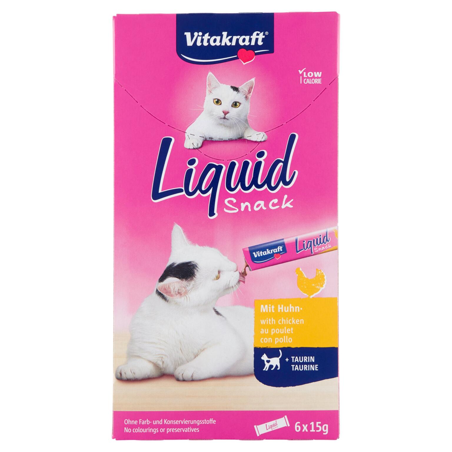 Cat Liquid snack con Taurina 6x15g Vitakraft