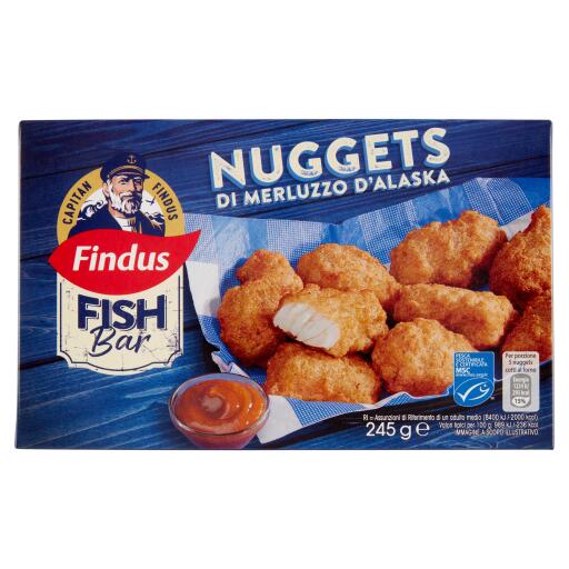 Nuggets di merluzzo in pastella 245g Findus