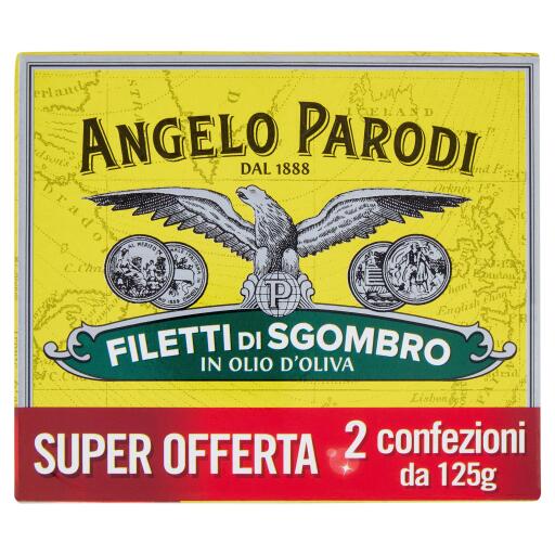 Filetti di Sgombro in olio di oliva 125g x2 Angelo Parodi