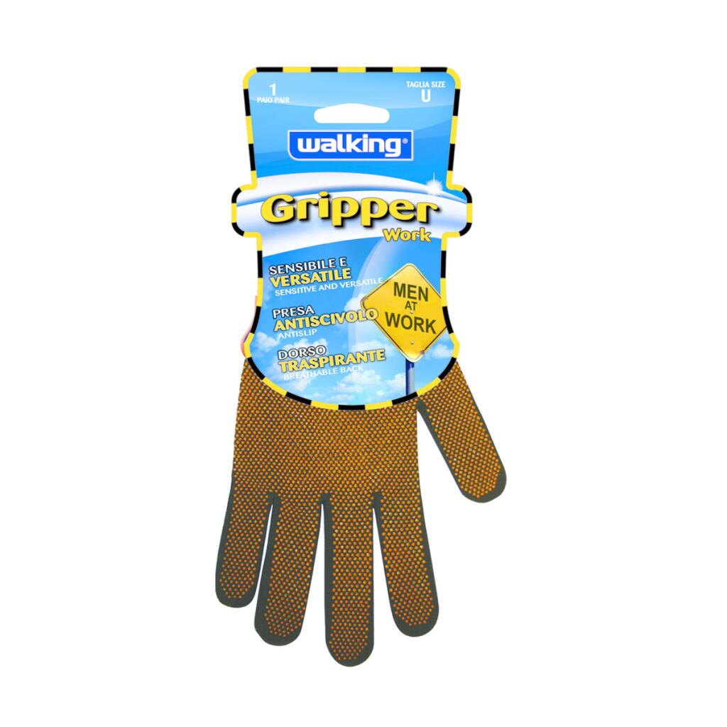 Guanti wolking gripper work taglia unica