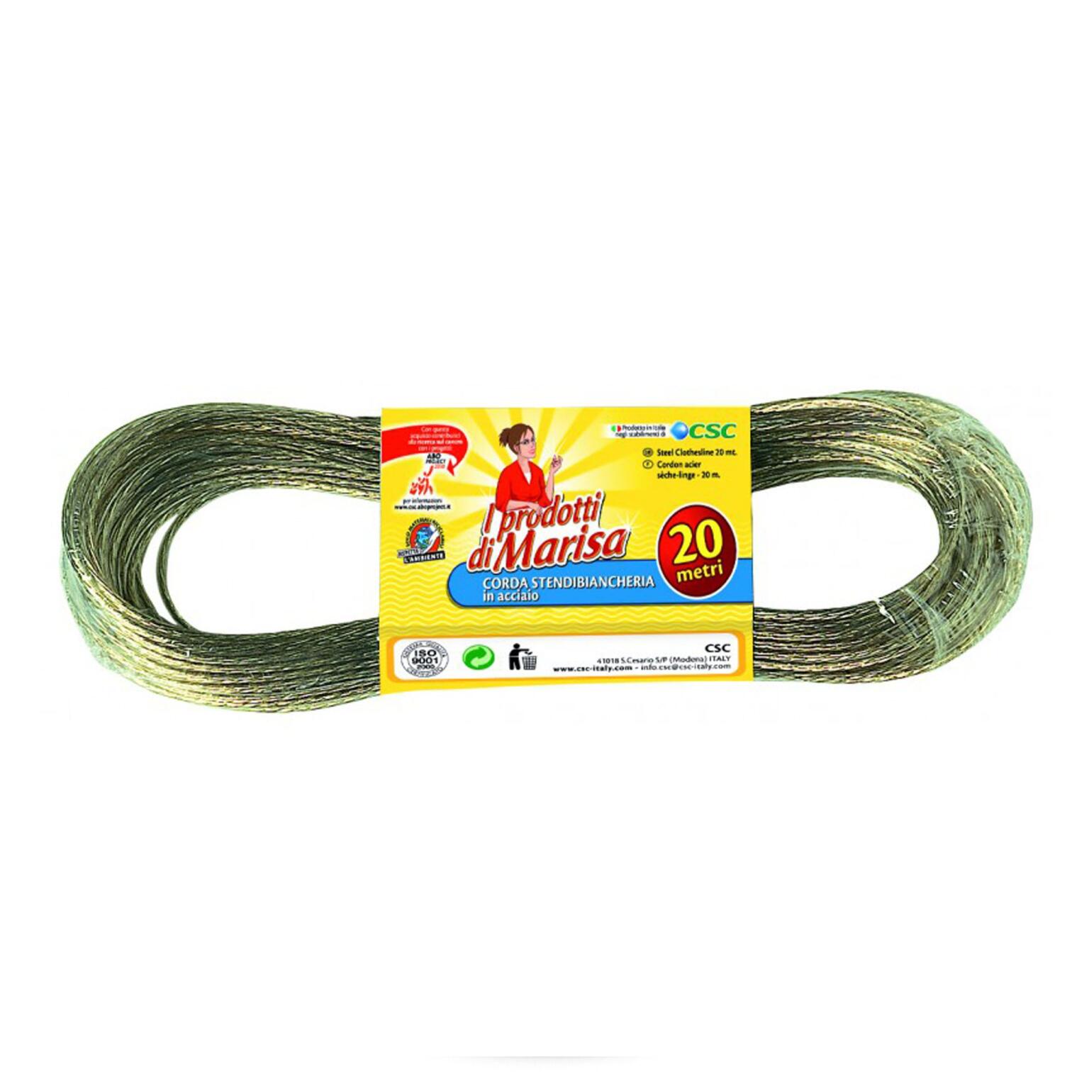 Corda in acciaio stendibiancheria 20mt Marisa