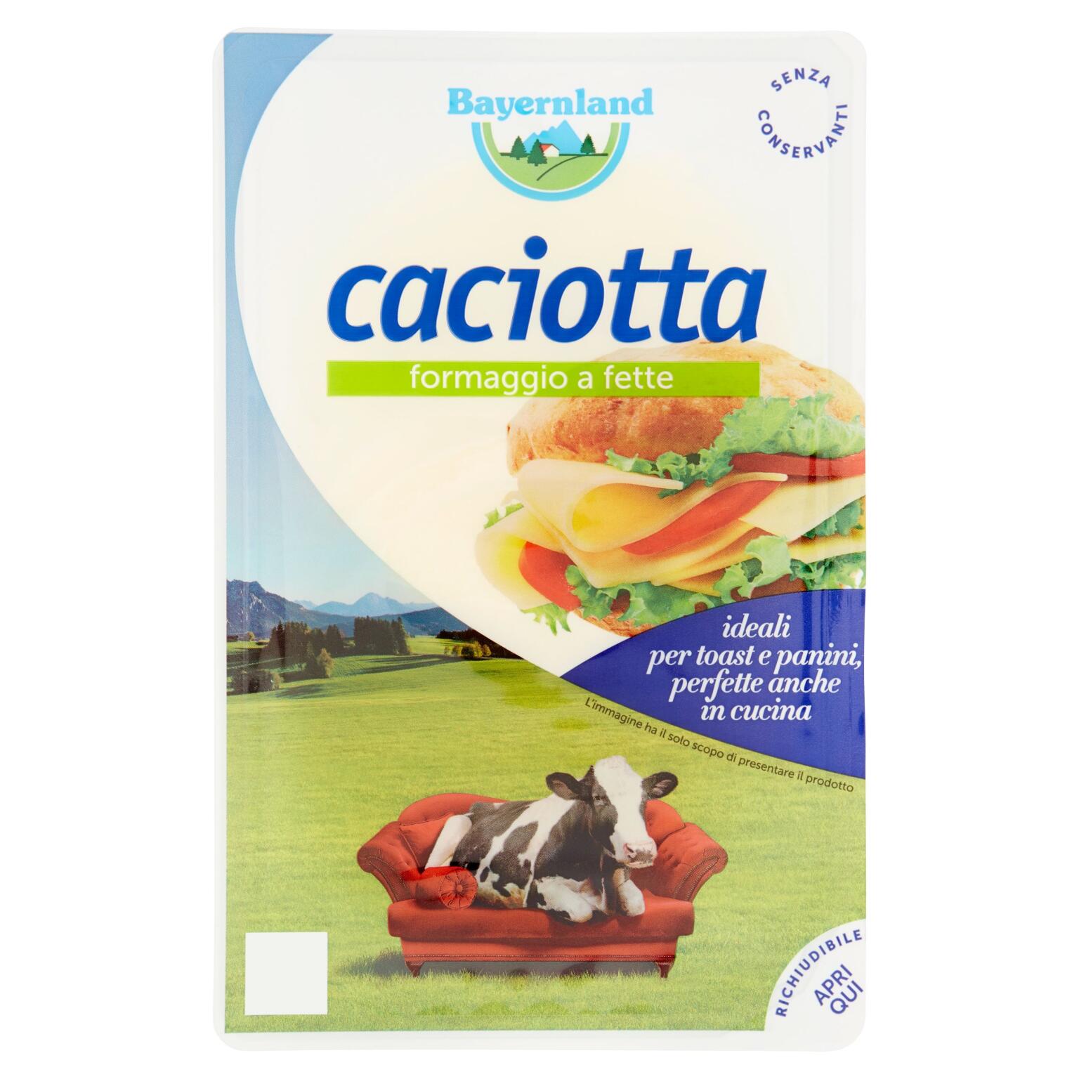 Caciotta a fette 140g Bayernland