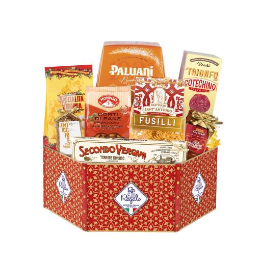 Cesto Natalizio Queen 9 pezzi Re Regalo