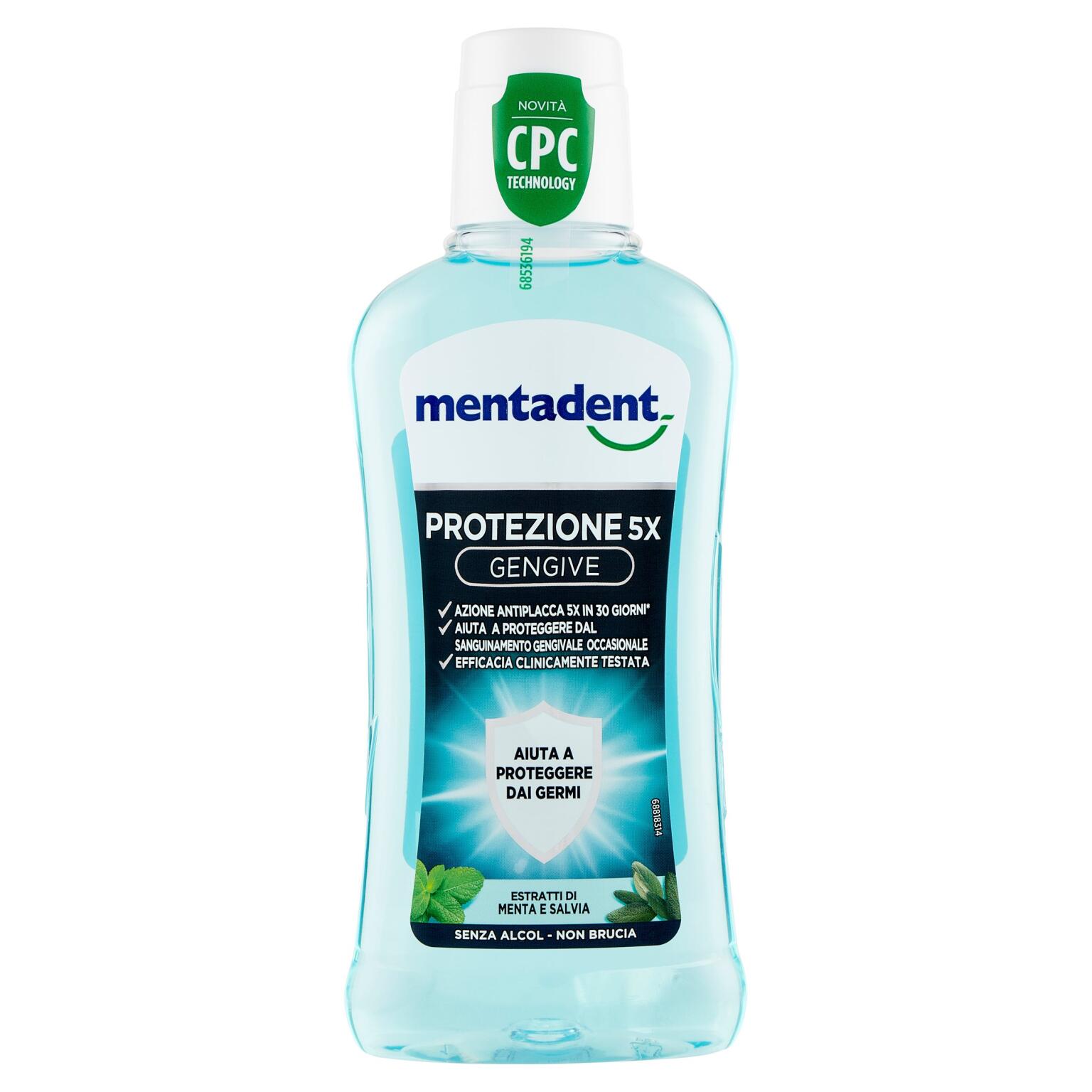 Collutorio protezione gengive senza alcool 400ml Mentadent