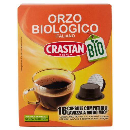 16 Capsule compatibili a Modo Mio Orzo biologico italiano 40g