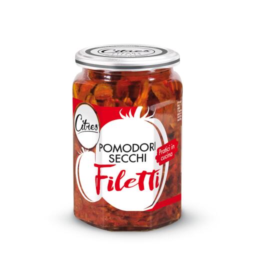 Pomodori secchi a filetti in olio 520g Citres