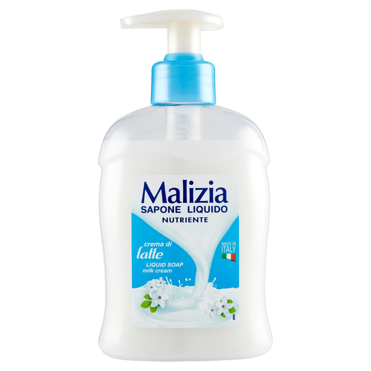 Sapone liquido crema di latte 300ml Malizia