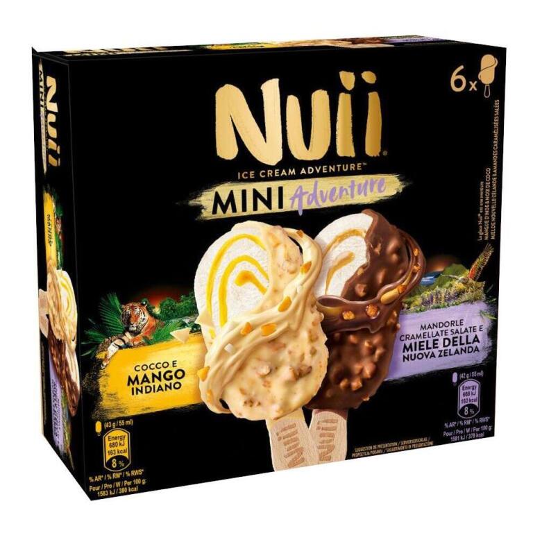 Mini Nuii mix miele della Nuova Zelanda/cocco e   mango indiano da 264g