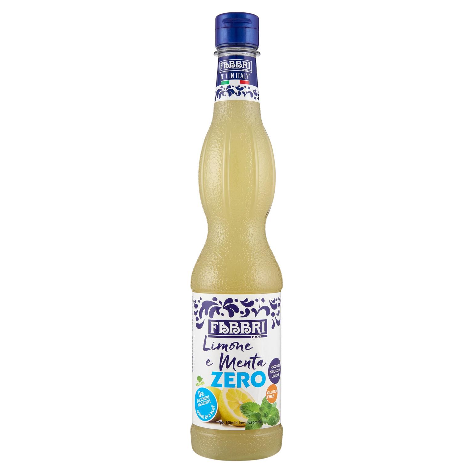 Sciroppo zero limone e menta 56cl Fabbri