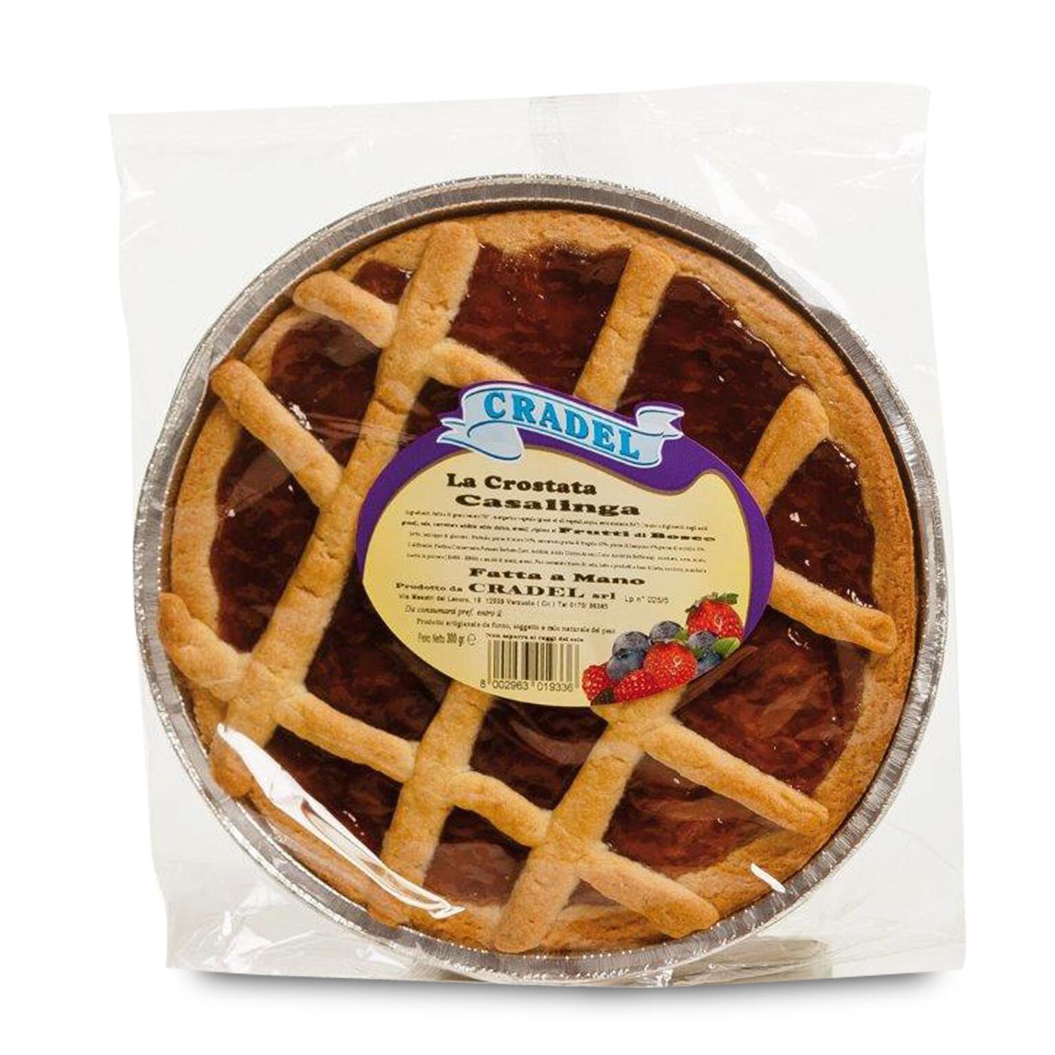 Crostata casalinga frutti di bosco 300g Cradel