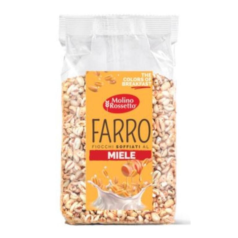 Farro Bio Soffiato integrale al miele da 150g Molino Rossetto