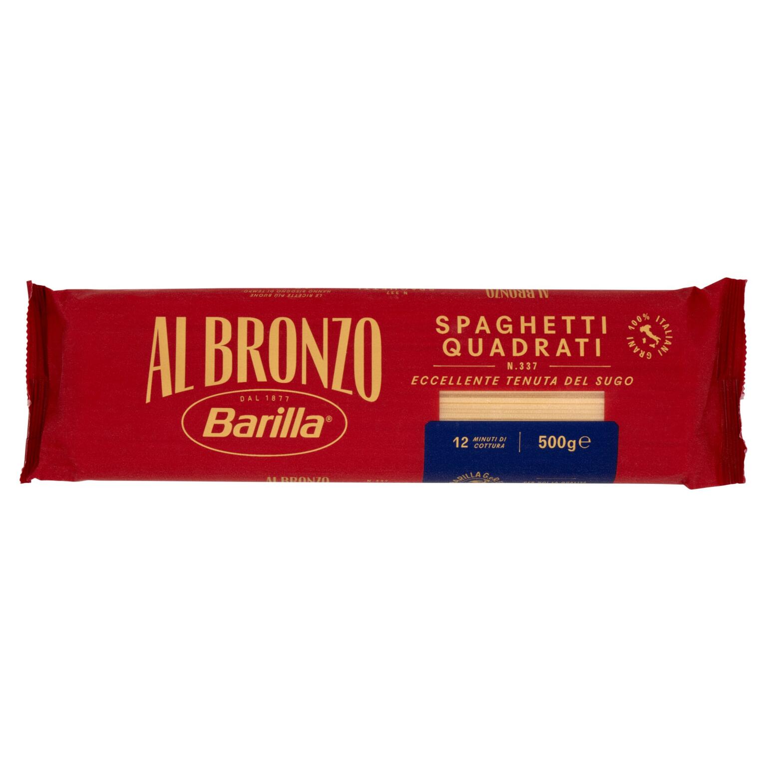 Spaghetti quadrati al bronzo 500g Barilla