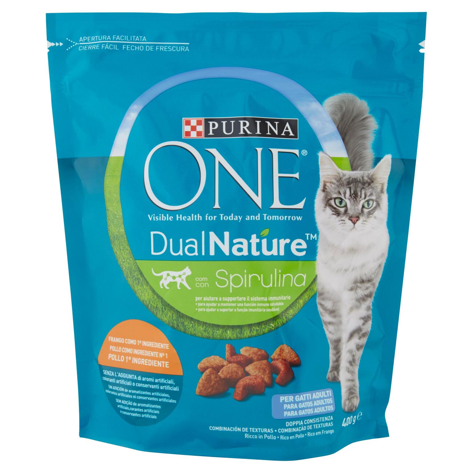 Crocchette di pollo 400g Dualnature Purina one Cat