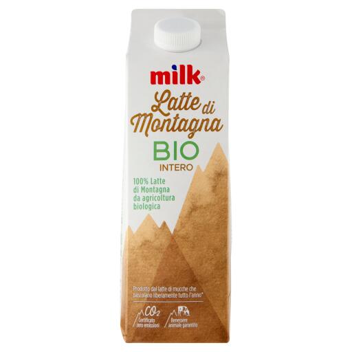 Latte di montagna Bio intero 1L Milk