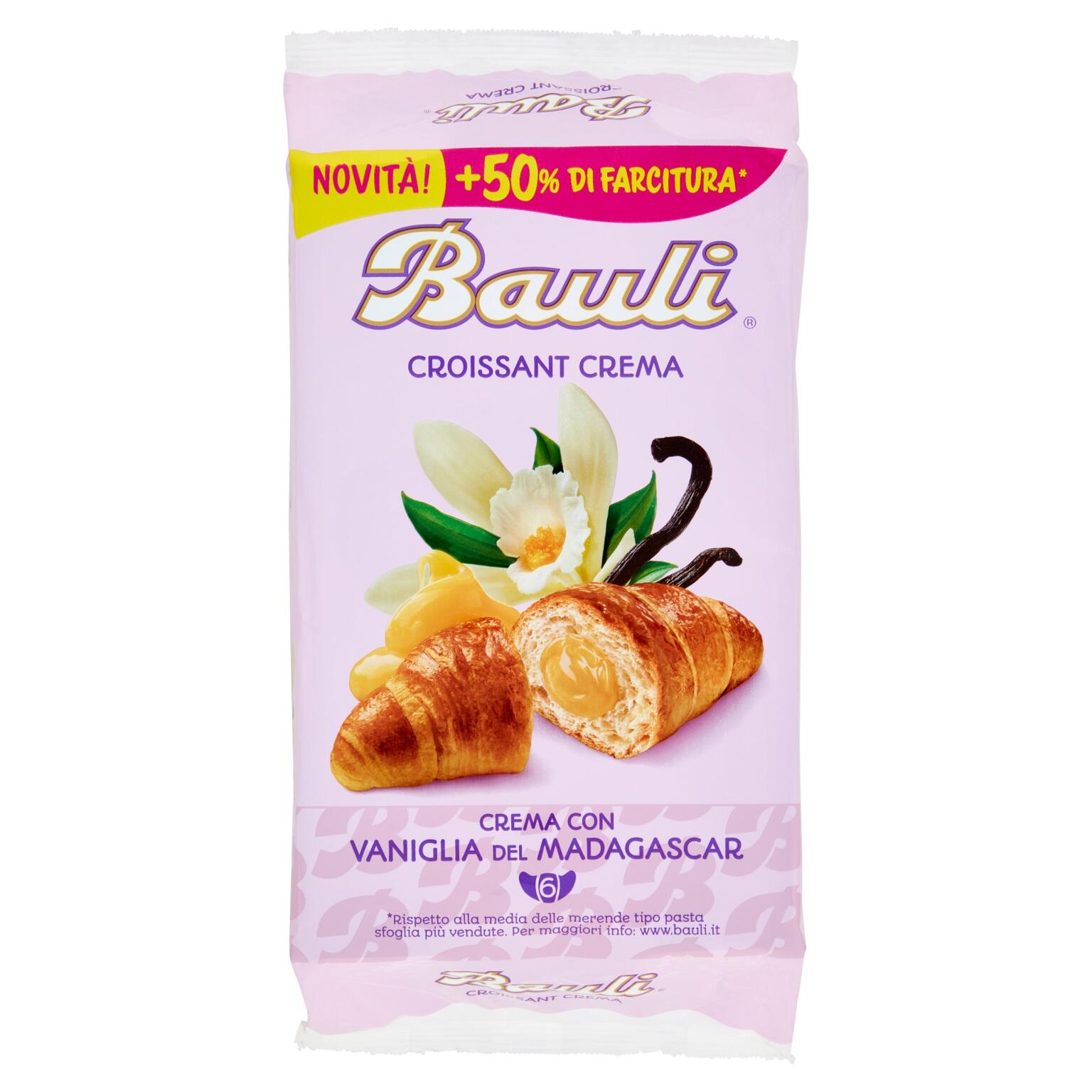 Croissant classici alla crema con vaniglia del    Madagascar 50gx6 Bauli