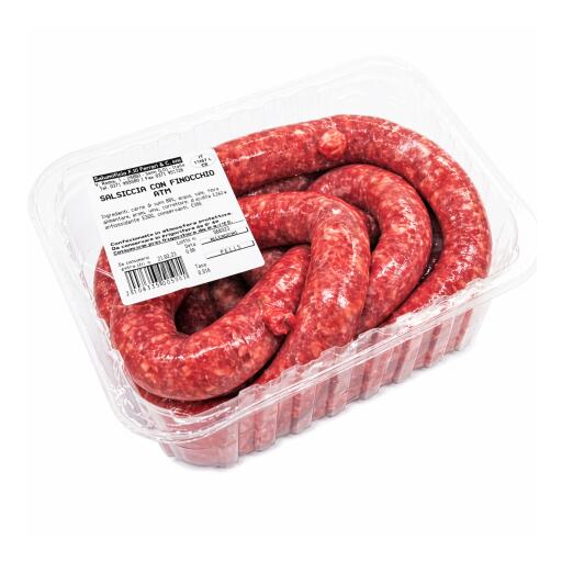 Salsiccia di suino al finocchio confezione Atm