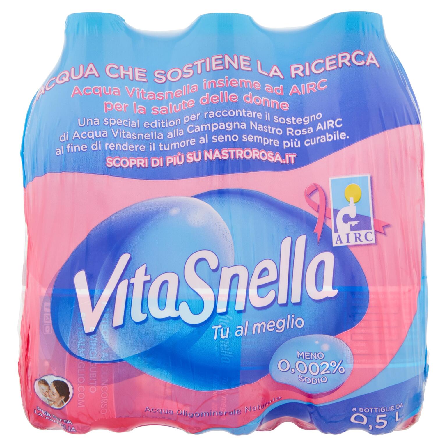 Acqua Vitasnella oligominerale 50clx6