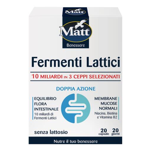 Fermenti lattici vivi 10 Miliardi da 20 capsule Matt