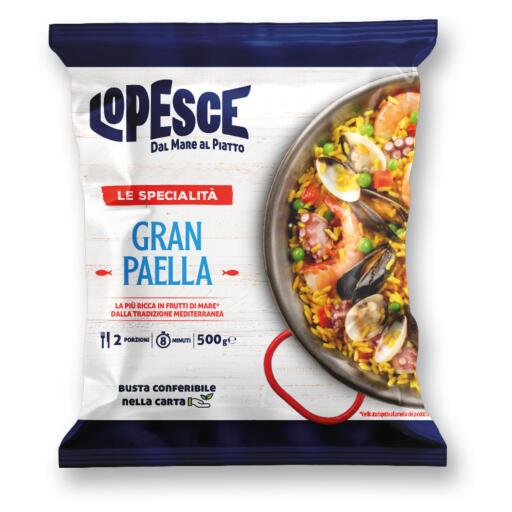 Gran paella di mare congelata 500g LoPesce