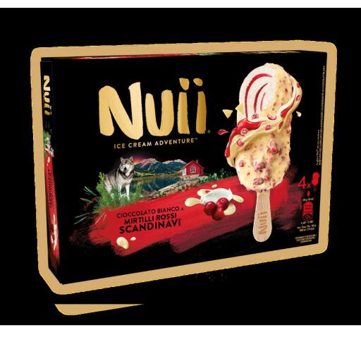 4 Nuii al cioccolato bianco e mirtilli rossi scandinavi da 268g