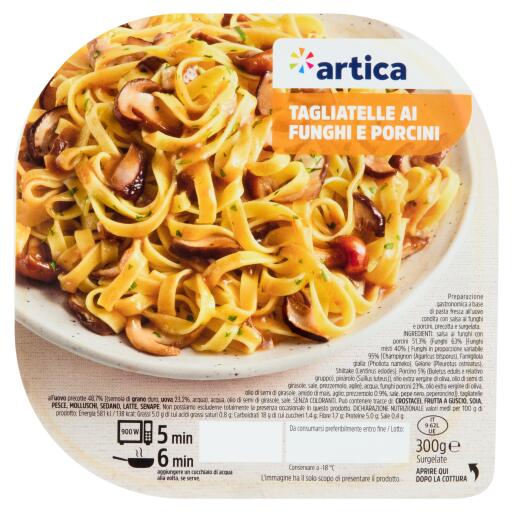 Tagliatelle ai funghi porcini 300g Artica