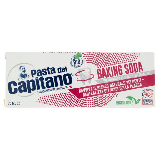 Dentifricio Baking soda ml75 Pasta del Capitano