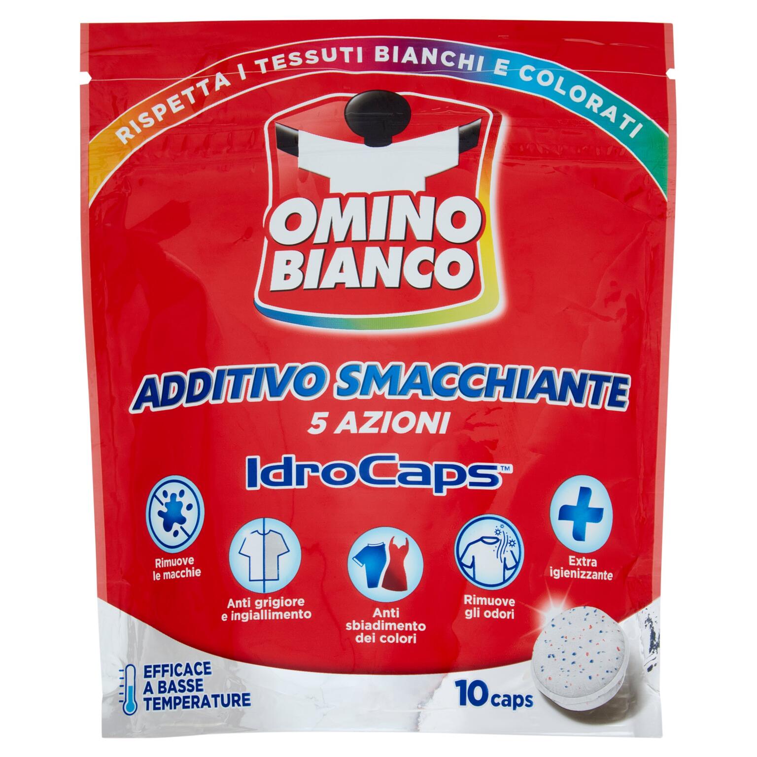 Omino Bianco Additivo Smacchiante Idrocaps 10pz