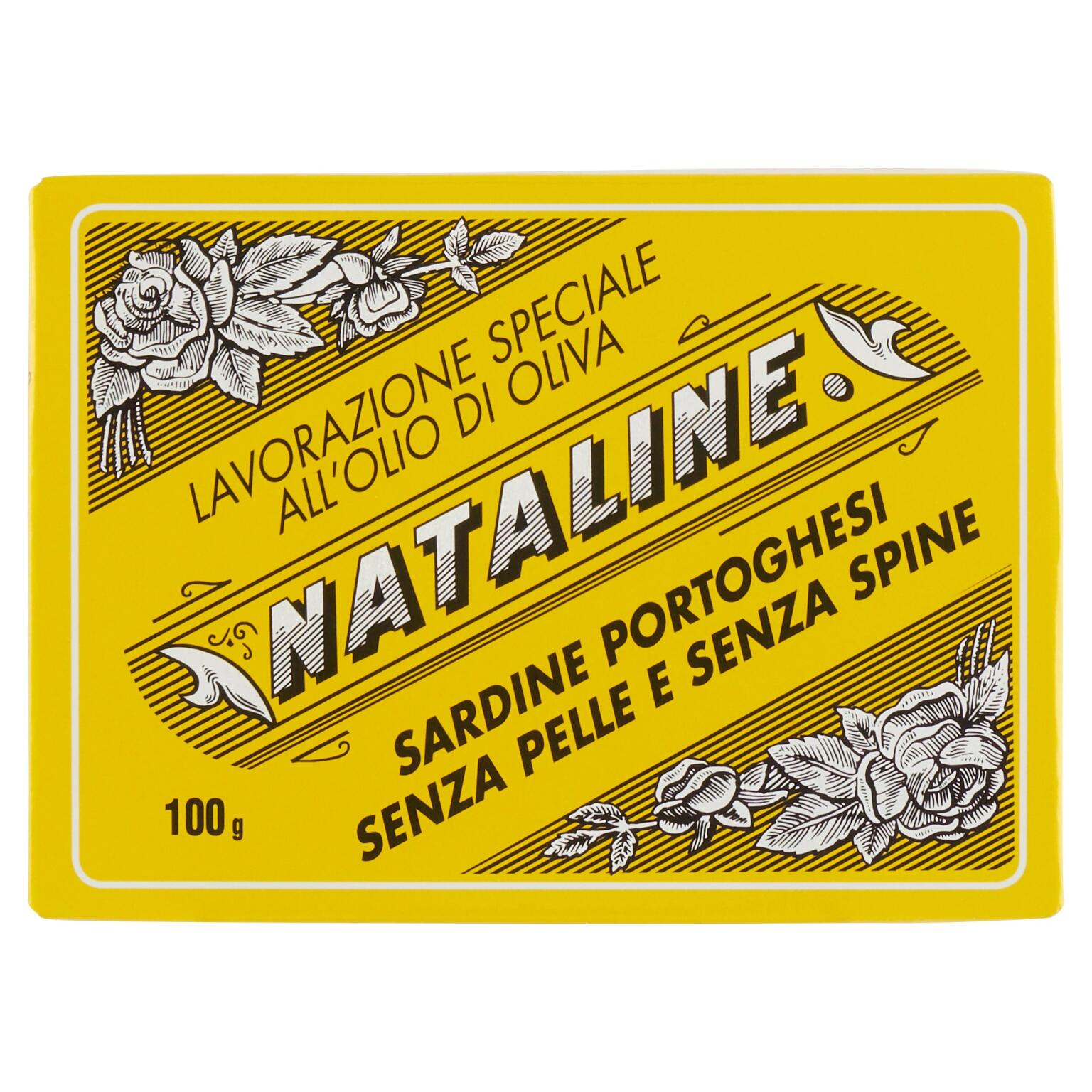 Sardine Nataline in olio di oliva senza pelle 100g