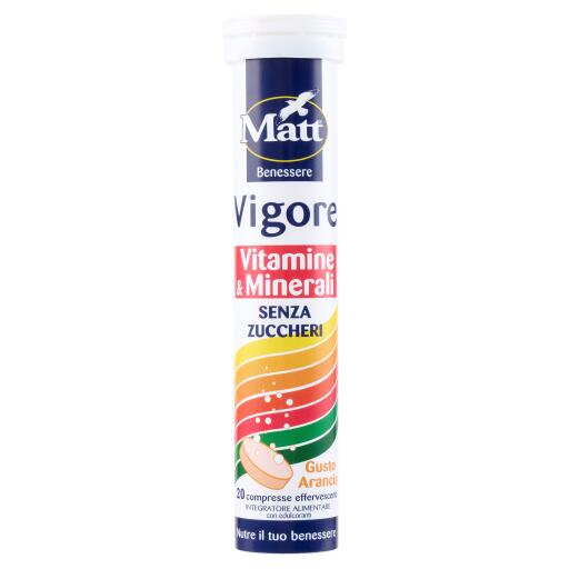 Integratore vigore 20 compresse effervescenti 80g