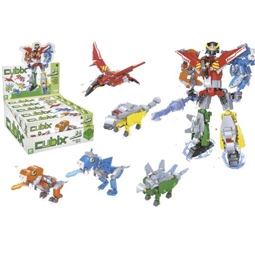 Costruzioni cubix dinosauro/traxfigure 5 in 1