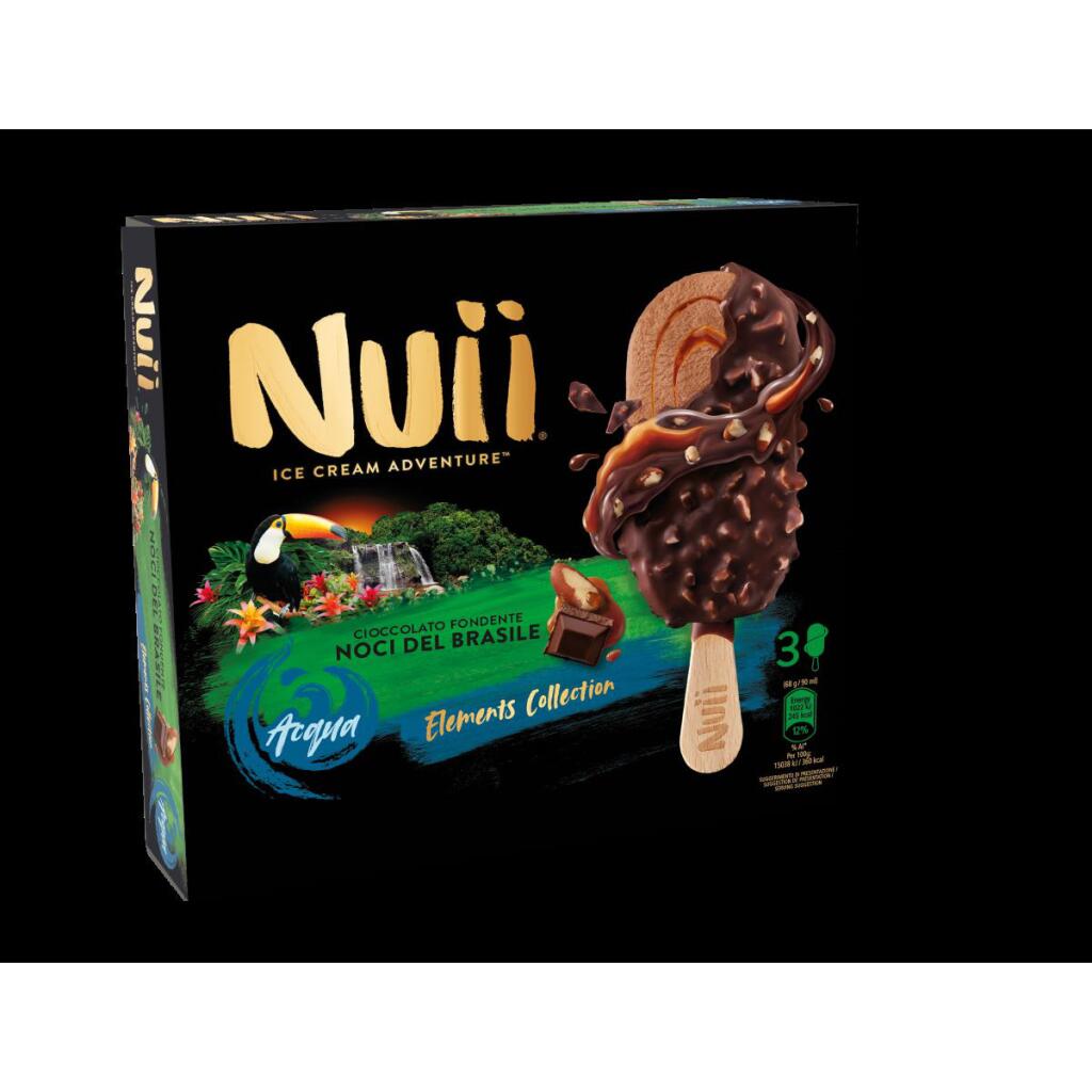 3 Nuii cioccolato fondente e noci del brasile da 207g