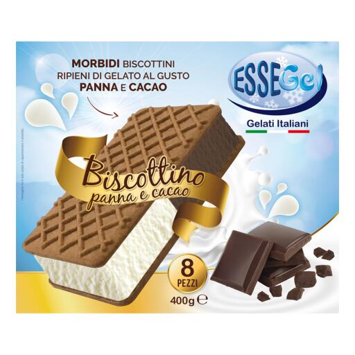 Biscottino alla Panna 8pezzi 400g Essegel