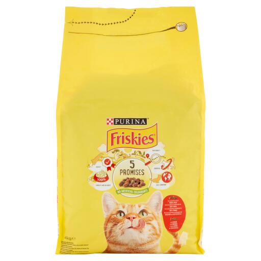Friskies gran menù manzo, verdura e fegato per gatto 4Kg