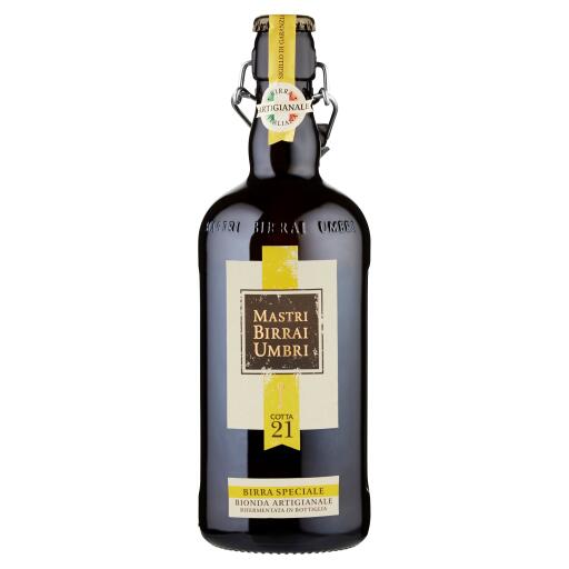 Birra speciale bionda artigianale 75clmastri umbri