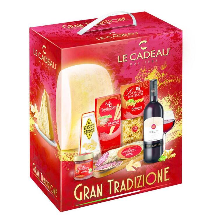 Cesto Natalizio Gran Tradizione Le Cadeau Gourmet 7 pezzi